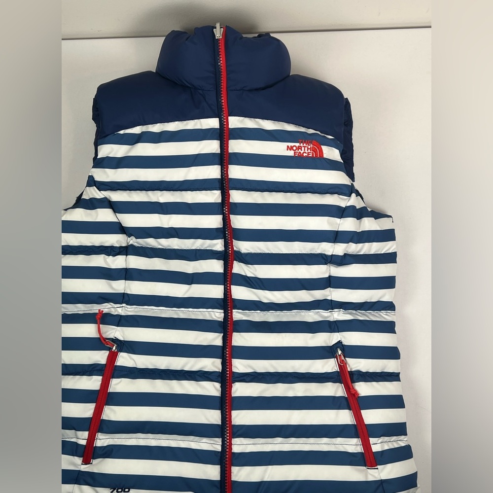 The North Face Goose Down 700 International Nuptse RU14 Blue & White Vest Small - Picture 5 of 12